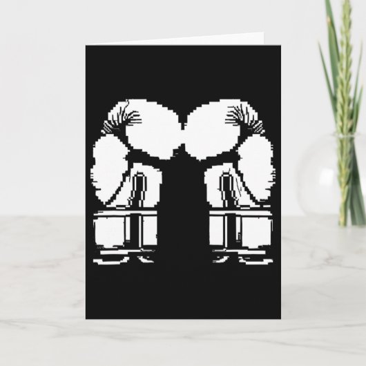 Kickbokshandschoenen Pixel Art Sanda Kaart (Voorkant)