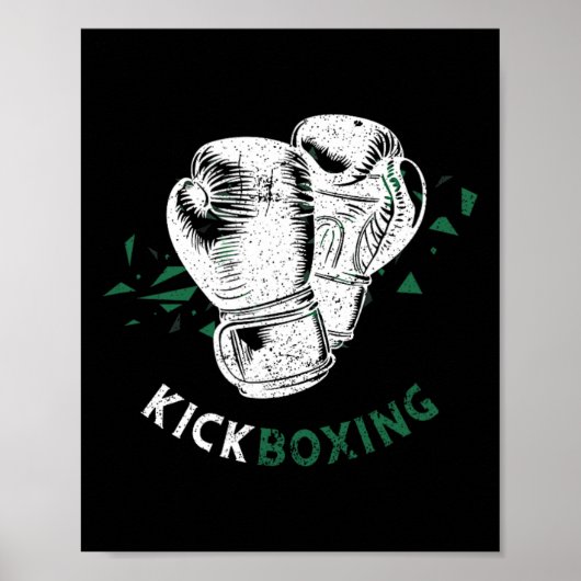 Kickbokshandschoenen Poster (Voorkant)