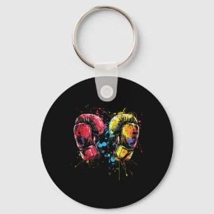 Kickbokshandschoenen Splotch Martial Artist Sleutelhanger