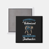 Kickboksinstructeur Funny Kick Boxer Boksen Grap Magneet (Voorkant / Achterkant)