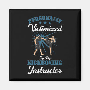 Kickboksinstructeur Funny Kick Boxer Boksen Grap Magneet