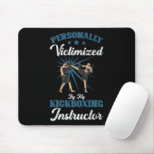 Kickboksinstructeur Funny Kick Boxer Boksen Grap Muismat (Met muis)