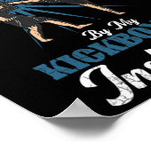 Kickboksinstructeur Funny Kick Boxer Boksen Grap Poster (Hoek)