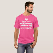 Kickboksinstructeur Ik heb het nooit mis T-shirt (Voorkant volledig)