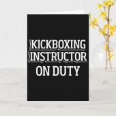 Kickboksinstructeur Kickbokstraining _1 Kaart (Gele Bloem)