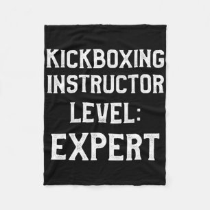 Kickboksinstructeur Kickbokstraining _2 Fleece Deken
