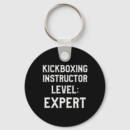 Kickboksinstructeur Kickbokstraining _2 Sleutelhanger (Voorkant)
