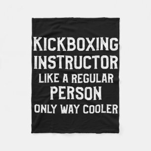Kickboksinstructeur Kickbokstraining Fleece Deken