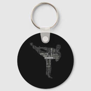 Kickboksinstructeur sleutelhanger