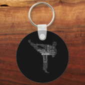 Kickboksinstructeur sleutelhanger (Voorkant)
