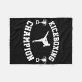 Kickbokskampioen fleece deken (Voorkant (Horizontaal))