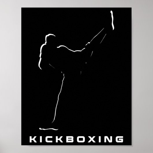 Kickbokskleding - Kickboksen Poster (Voorkant)