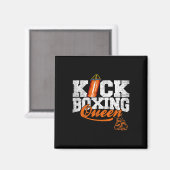 Kickbokskoningin Kickboxer Workout Grafisch Magneet (Voorkant / Achterkant)