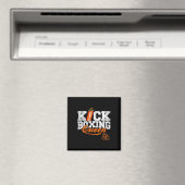 Kickbokskoningin Kickboxer Workout Grafisch Magneet (Insitu (Vaatwasser))