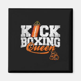 Kickbokskoningin Kickboxer Workout Grafisch Magneet