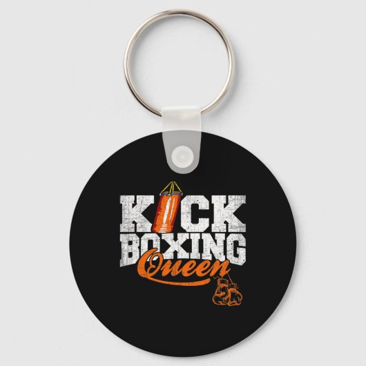Kickbokskoningin Kickboxer Workout Grafisch Sleutelhanger (Voorkant)