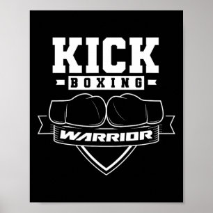 Kickbokskrijger Kickbox Kickboxer Kick Boksen Poster