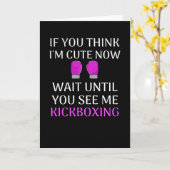 kickboksmeisje | Kickboxer Dames Muay Thai Kaart (Gele Bloem)