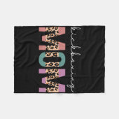 Kickboksmoeder Funny Boxing Kickbokser Moeder Cade Fleece Deken (Voorkant (Horizontaal))