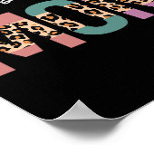 Kickboksmoeder Funny Boxing Kickboksmoeder Cadeau Poster (Hoek)