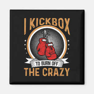 Kickboksmotivatie I Kickbox om de Cr te verbranden Magneet