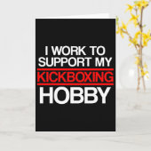 Kickboksondersteuning Kick Boxing Workout Kaart (Gele Bloem)