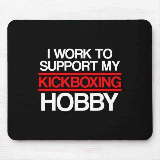 Kickboksondersteuning Kickboks Workout Muismat (Voorkant)