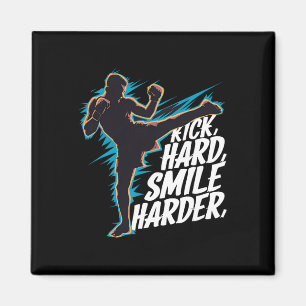 Kickbokspak Muay Thai Savate Sanda Kickboxer Magneet