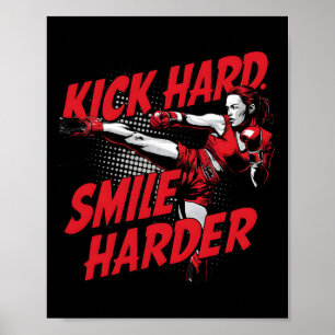 Kickbokspak Muay Thai Savate Sanda stripverhaal Ku Poster