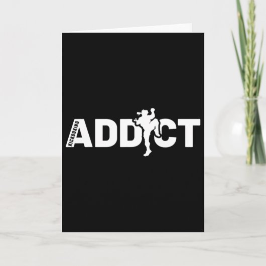 Kickboksshirt Cadeau Kickboksinstructeur Kaart (Voorkant)