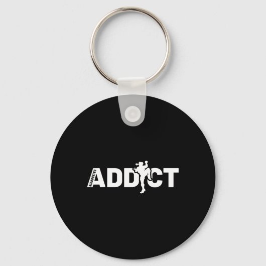 Kickboksshirt Cadeau Kickboksinstructeur Sleutelhanger (Voorkant)