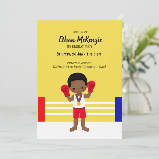 Kickbokssport Kaart (Staand voorkant)