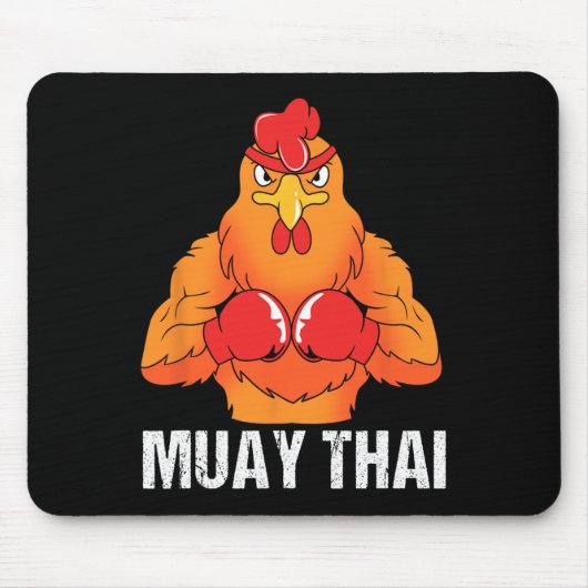 Kickbokstrainer Thailand Rooster Muay Thai Muismat (Voorkant)