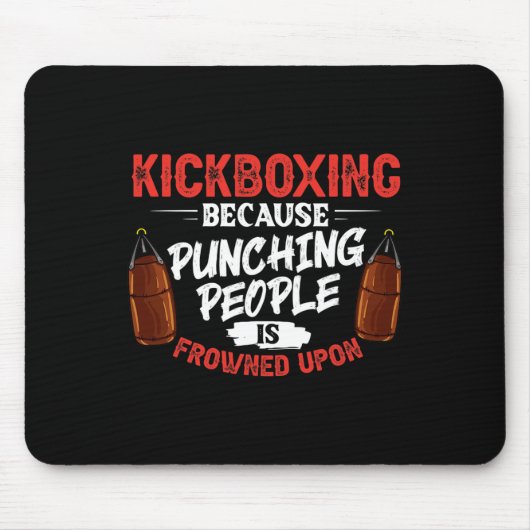 Kickbokstraining Cardio Beginner Kickbokser _2 Muismat (Voorkant)