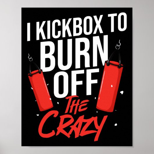 Kickbokstraining Cardio Beginner Kickbokser  Poster (Voorkant)