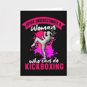 Kickboksvrouw Kickbokstraining Kaart