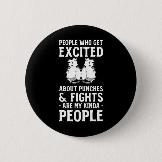 Kickbokswedstrijden Kickboksliefhebber Professione Ronde Button 5,7 Cm (Voorkant)