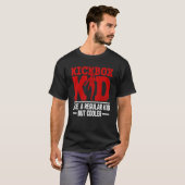 Kickbox Kind als een gewoon Kind maar cooler kickb T-shirt (Voorkant volledig)