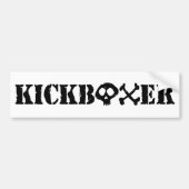 Kickboxer Bumpersticker (Voorkant)