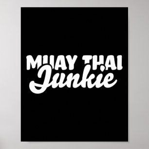 Kickboxer Cadeau en Kickboksshirt Damesheren Mua Poster