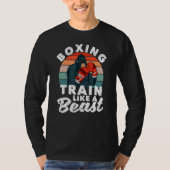 Kickboxer Gym Boxer Boxer Traxing als een T-shirt (Voorkant)