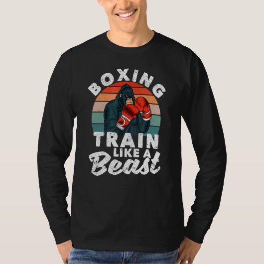 Kickboxer Gym Boxer Boxer Traxing als een T-shirt (Voorkant)