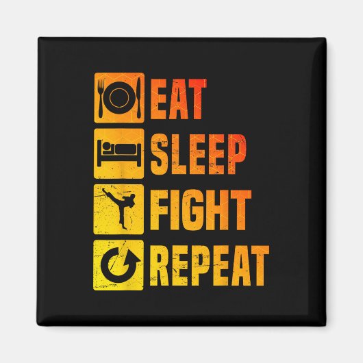 Kickboxer Heren Kickbox Kickboksen Boksen  Magneet (Voorkant)