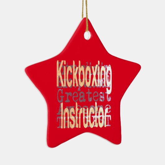 Kickboxer Instructor Extraordinaire Keramisch Ornament (Rechts)
