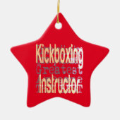 Kickboxer Instructor Extraordinaire Keramisch Ornament (Voorkant)
