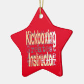 Kickboxer Instructor Extraordinaire Keramisch Ornament (Links)