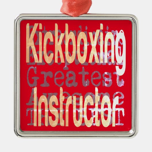 Kickboxer Instructor Extraordinaire Metalen Ornament (Voorkant)
