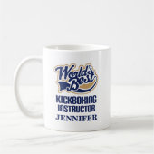 Kickboxer Instructor Personalized Mug Cadeautje Koffiemok (Links)