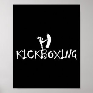 Kickboxer Kickboksen Vechtsporten Boksen Mma Sparr Poster