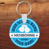 Kickboxer Kickboxer Aangepaste kleurenpoorten op s Sleutelhanger (Voorkant)